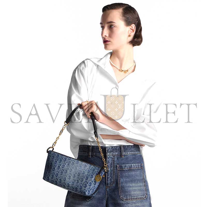 DIOR DIORSTAR HOBO BAG WITH CHAIN S3202UDCE_M49E (28.5*14.5*10cm)